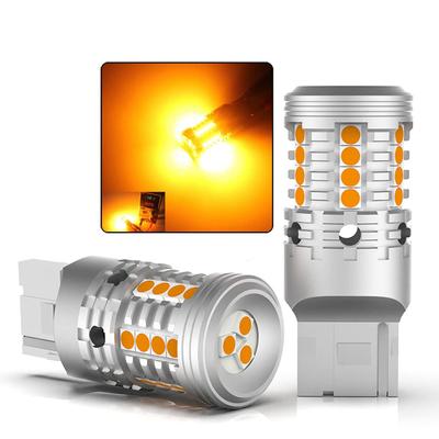 Aokyoung T20 Einzel-LED Blinker, Amber, Eingebauter Widerstand, Hohe Blinkfrequenzverhinderung, 7440 W21W,