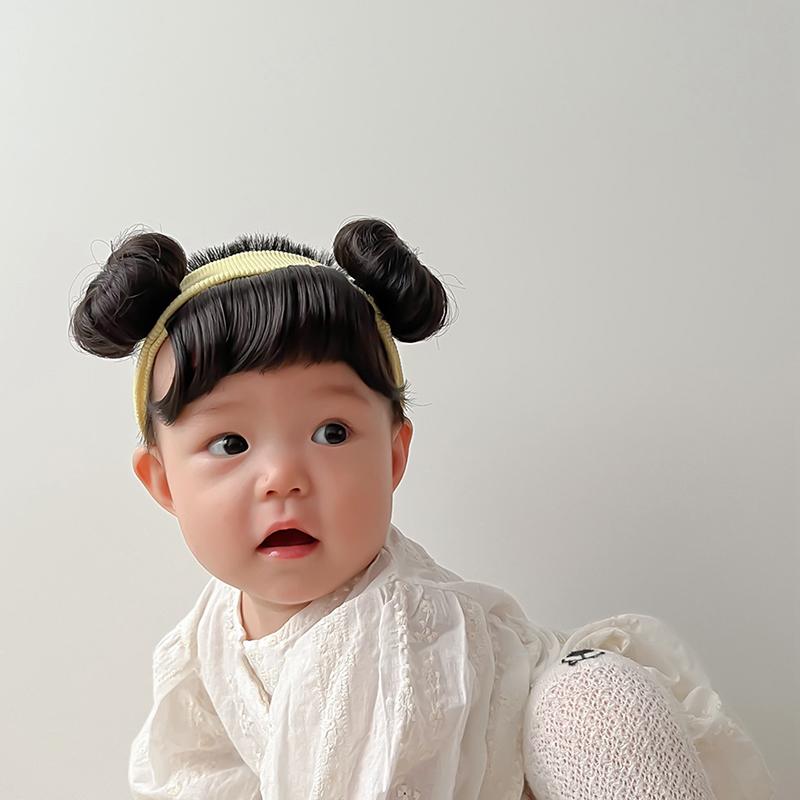 Girl Baby Children'S Fake Bangs Wig Hairband Bangs Chignons Daily Wear Bangs Cosplay Hairpieces Accessories