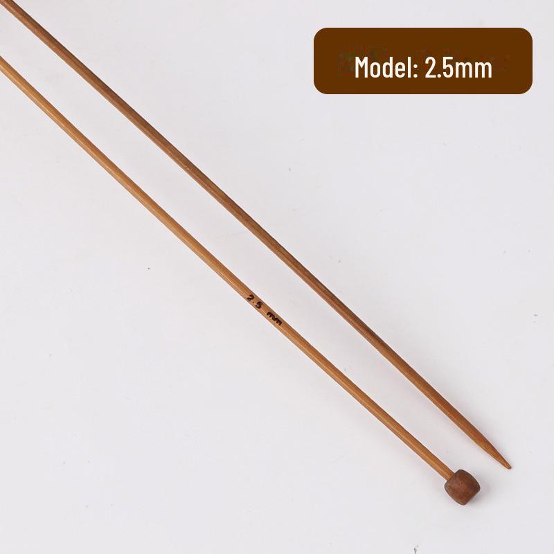 Carbonized Bamboo Single Head Sweater Needle Set for Hand Knitting