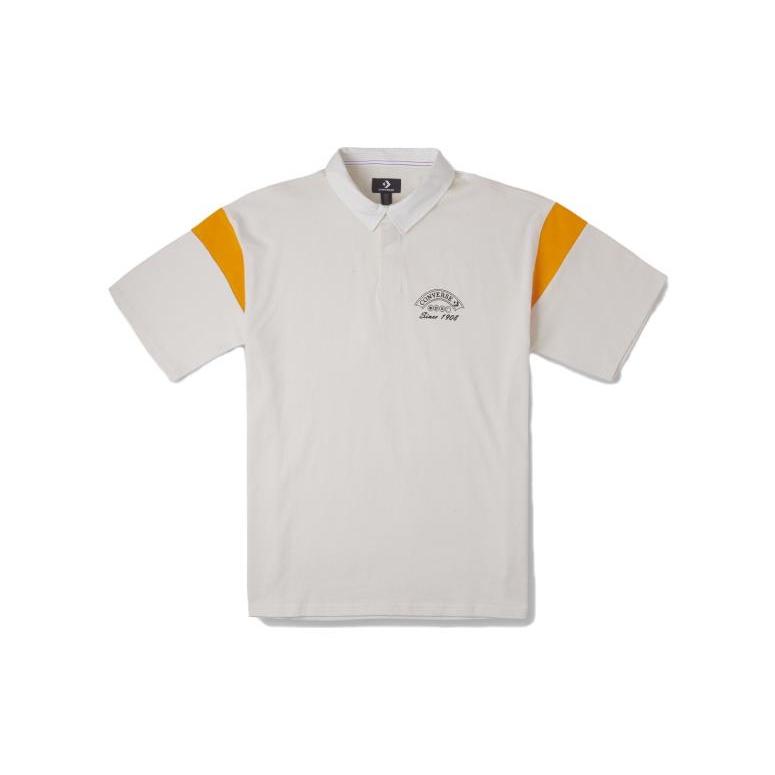 Converse Retro Polo Shirt Asia Sizing  White  Men s 10026173-A01 XL