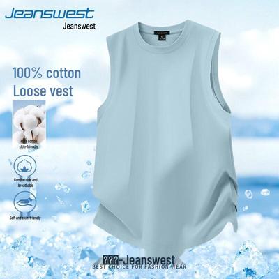 Jeanswest Men's Cotton Sleeveless Tank Top