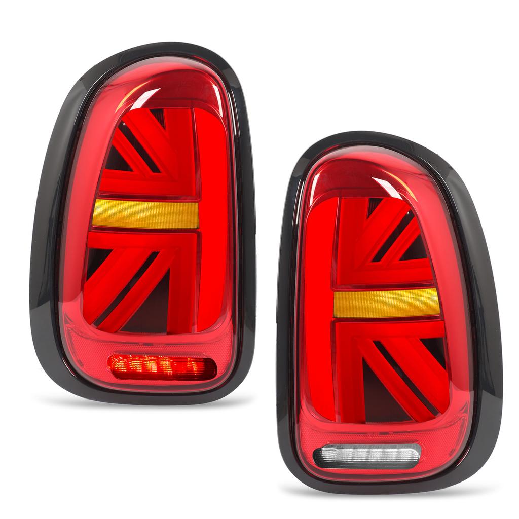 1Pair LED Tail Light Turn Signal Brake Light Tail Light Assembly Replacement for R60 2010 to 2016