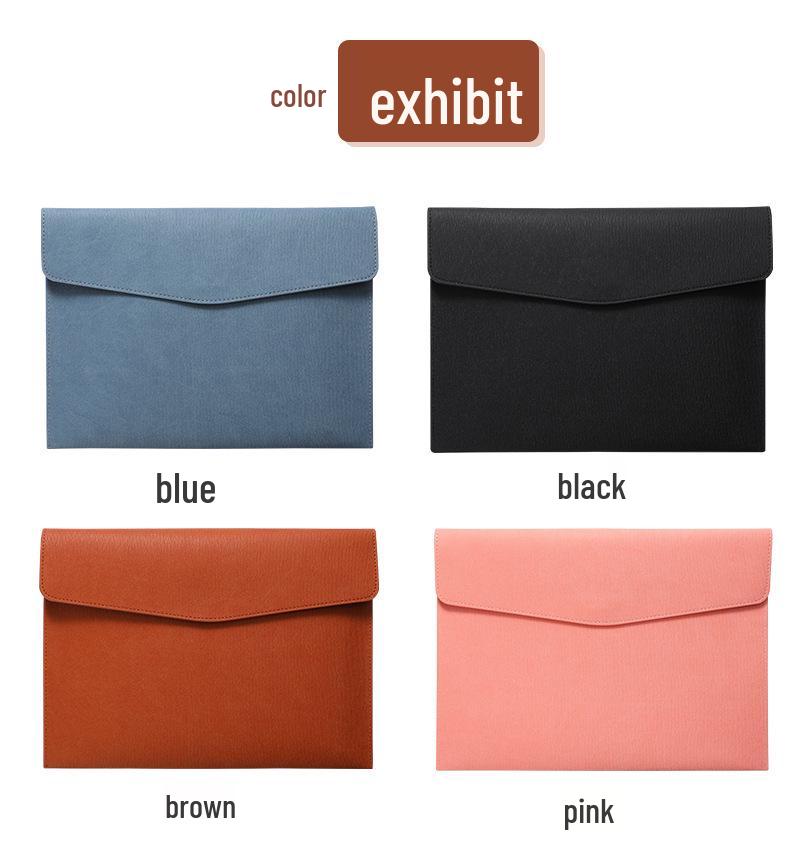 Large Leather A4 Document Folder with Customizable Logo