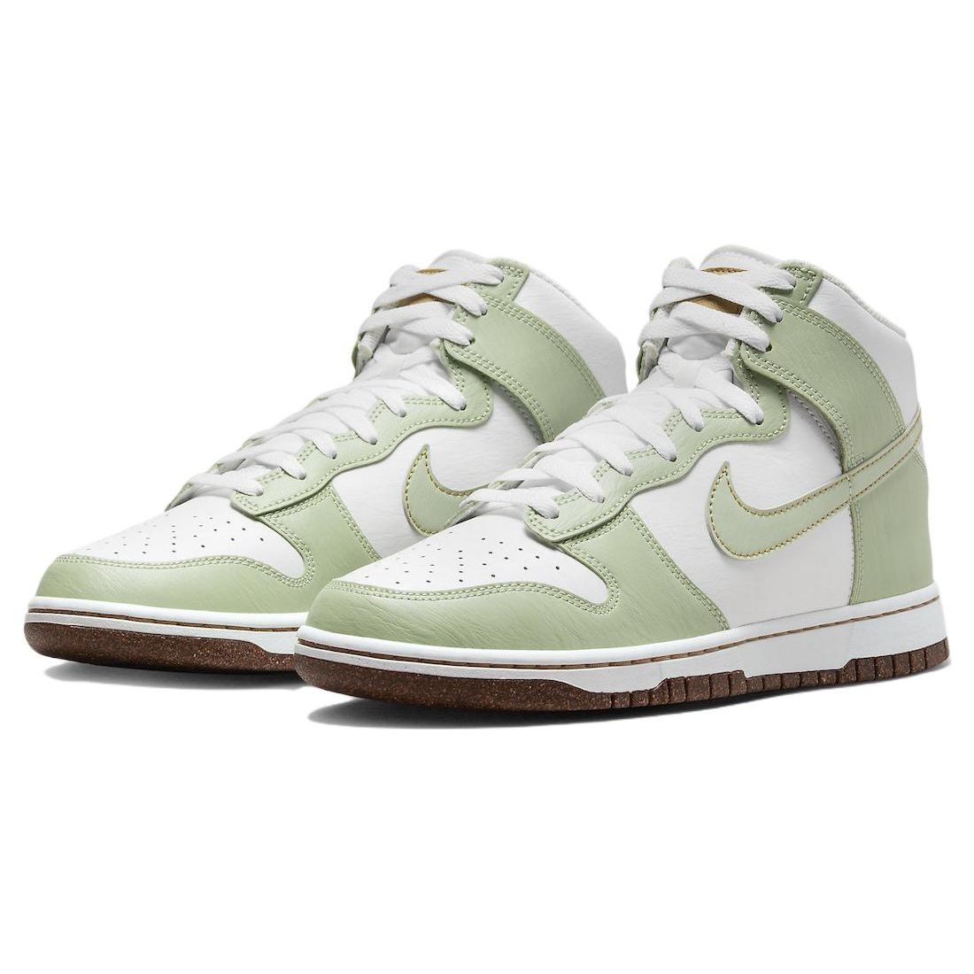 Мужские кроссовки Nike Dunk High SE Inspected By Swoosh Green Honeydew Summit-White — фото 3