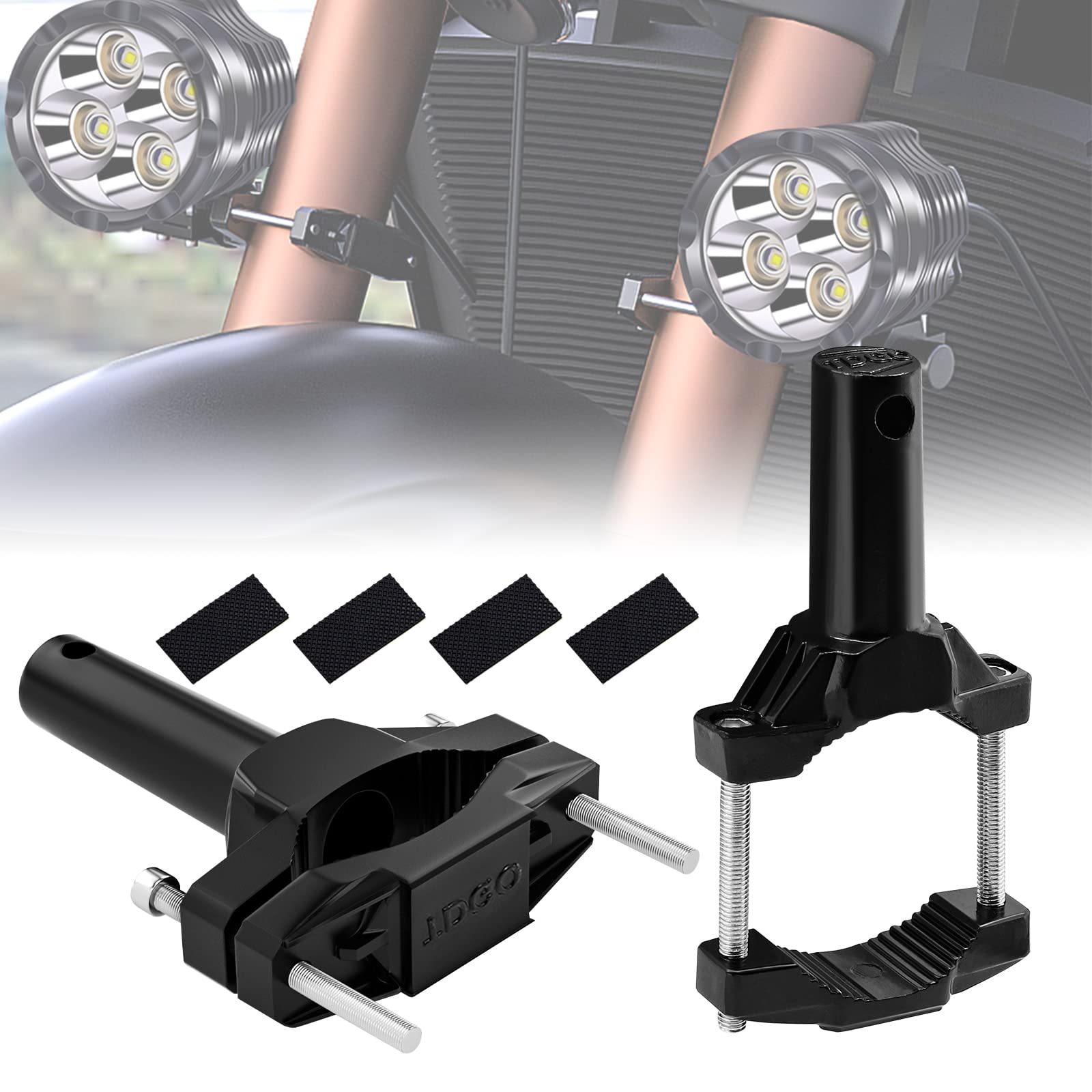 Ygmylandbb Bike Stay Bracket Stand Pipe Clipping LED Work Light 55mm чёрный