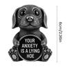 Cartoon Animal Figurine Your Anxiety Is A Lying Hoe Dog Cat Penguin Orangutan Lion Sculpture Home Office Decoration Ornament
