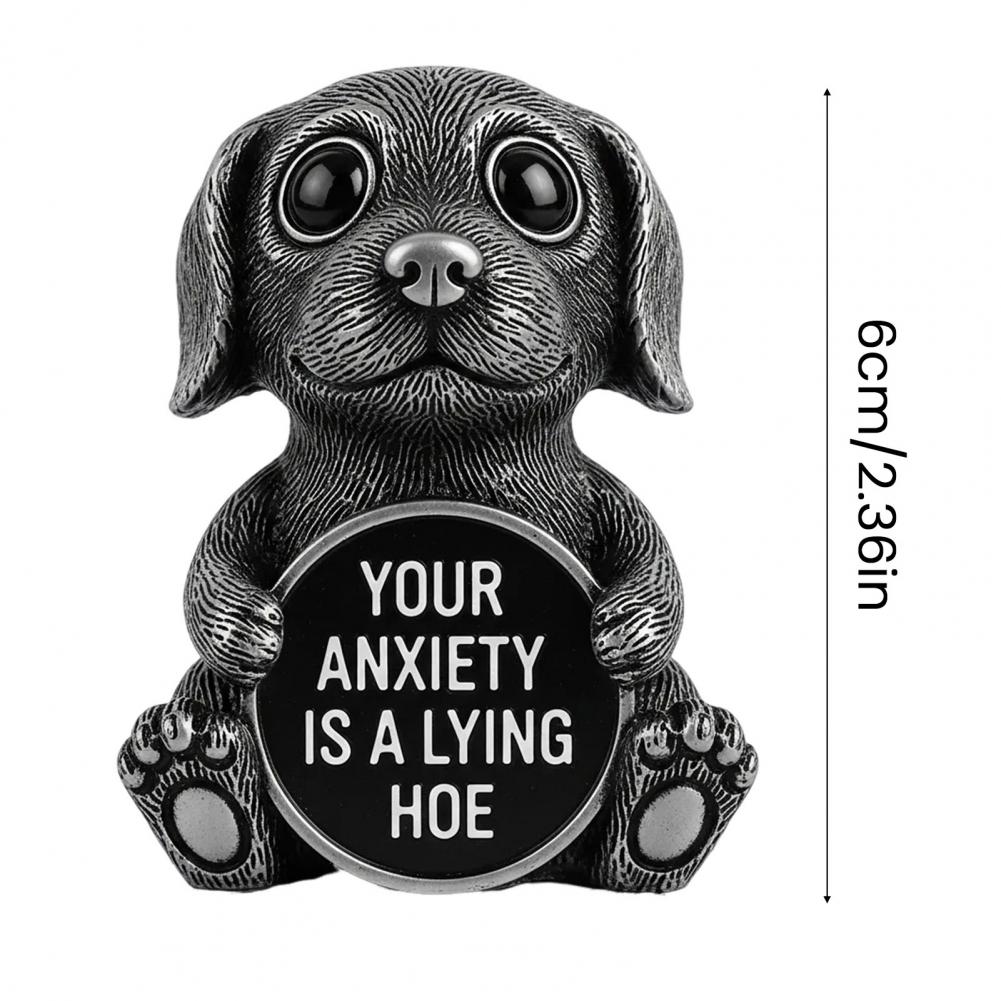 Cartoon Animal Figurine Your Anxiety Is A Lying Hoe Dog Cat Penguin Orangutan Lion Sculpture Home Office Decoration Ornament