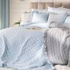 WERONA Bedspread 220x240cm Baby Blue - Romantic Elegance for Your Bedroom