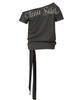 SCULPTOR Chateau Shithole Tie Tee Charcoal