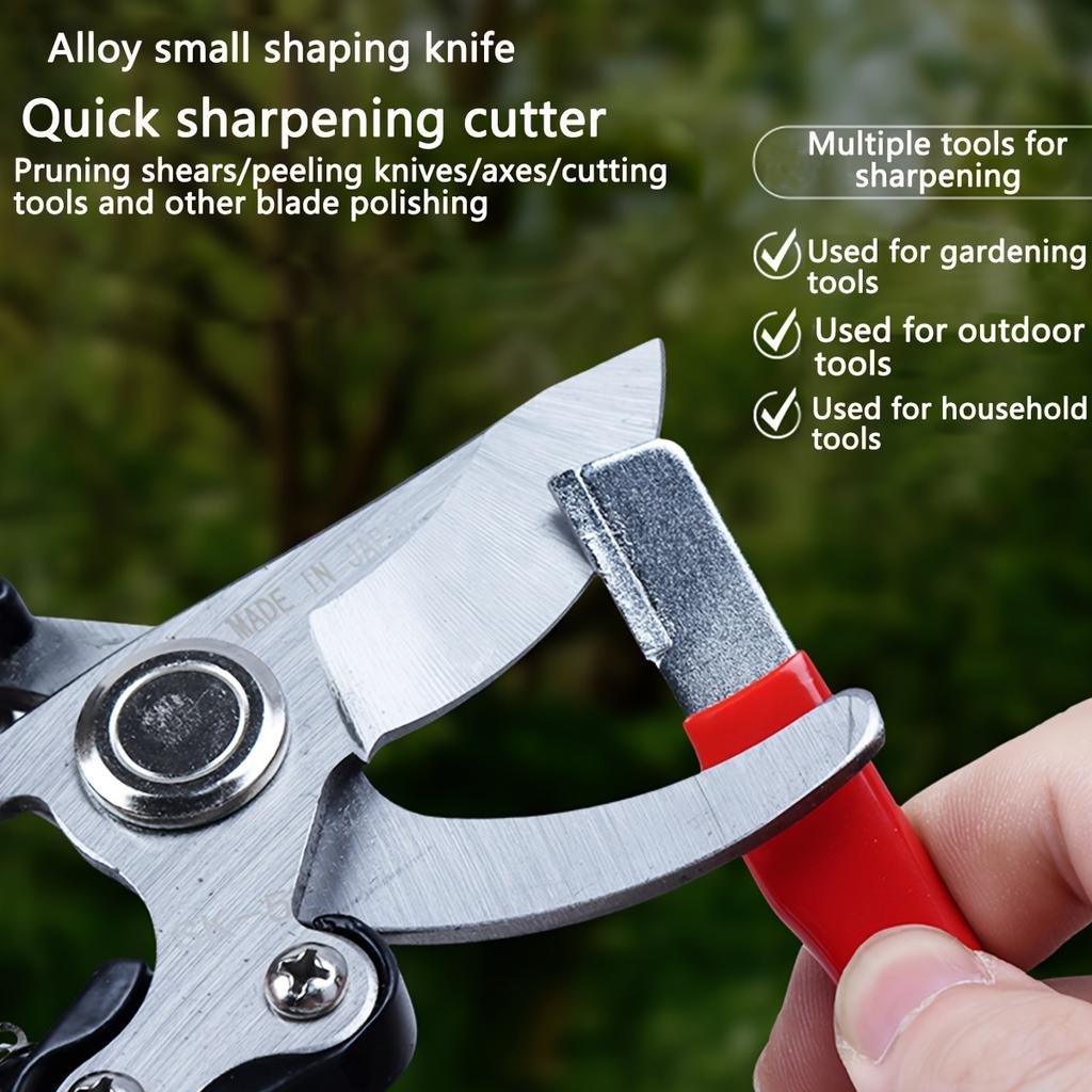 1pc Portable Alloy Knife Sharpener- Ideal for Home Kitchen and Outdoor Camping- Sharpens Knives and Scissors