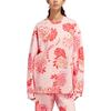 Adidas Sweatshirts Women's Pink Crew Neck Moderate Regular HR8080