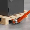 Prylever Bar, 4990 kg Weight Capacity, 1.7 m Carbon Steel Handle Lever Dolly, Pry Lever Bar with Wheels for Large Pallets, Heavy Items, Concrete