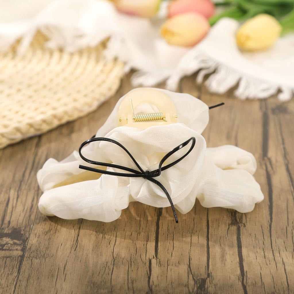 AWATYR Große Netzschleife Haarnadel Temperament Elegant Damen Haarspangen Prinzessinnenmode Greifspange Weibliches Haaraccessoire