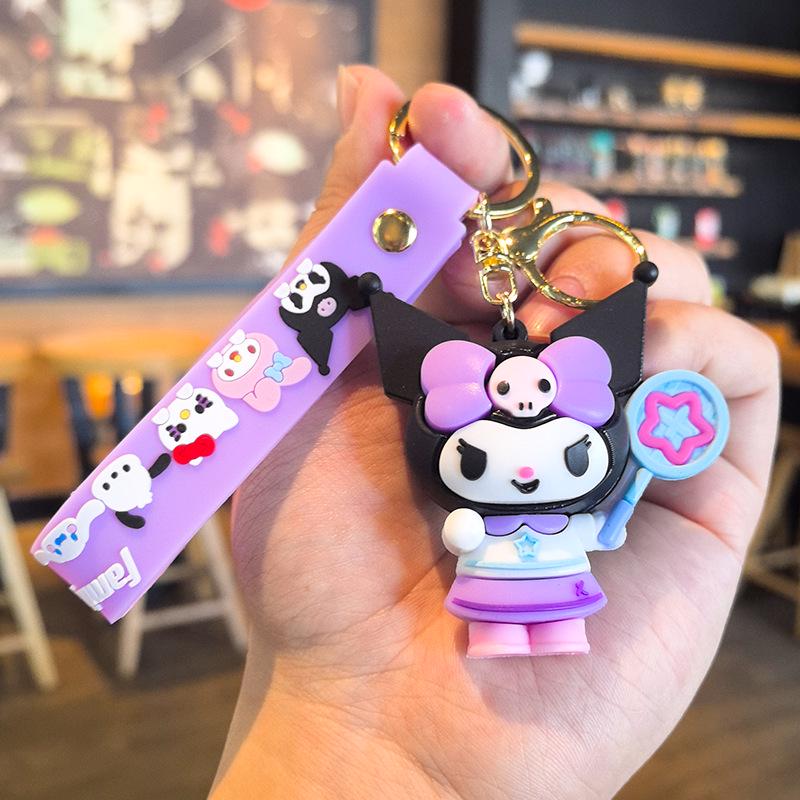 Милый мультяшный брелок-подвеска Sanrio - Китти, Синнаморолл, Куроми, Рождественские украшения. Individual OPP Bag Packaging