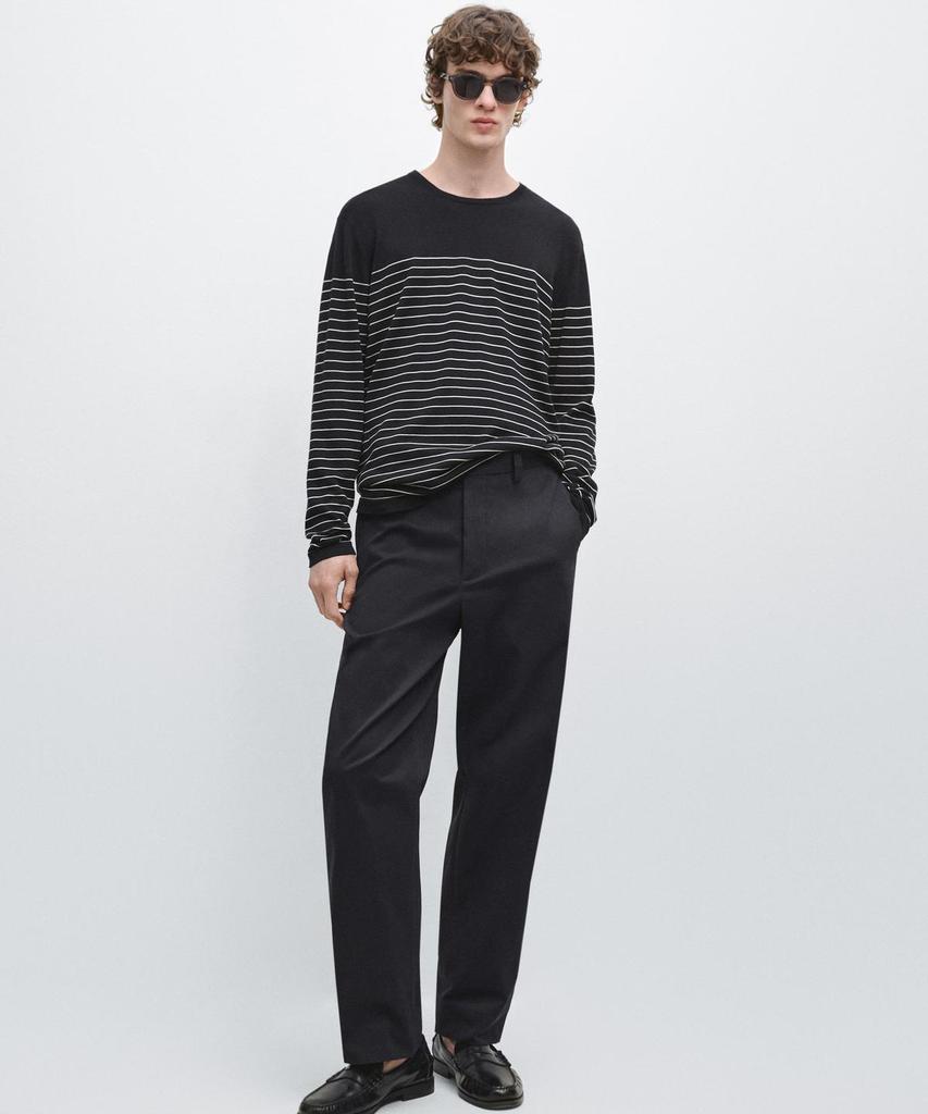 Masimodutti Barrel Fit Tailored Pants