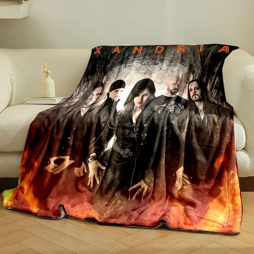 "Xandria Band Art Blanket" for all seasons blanket lunch break throw gift
