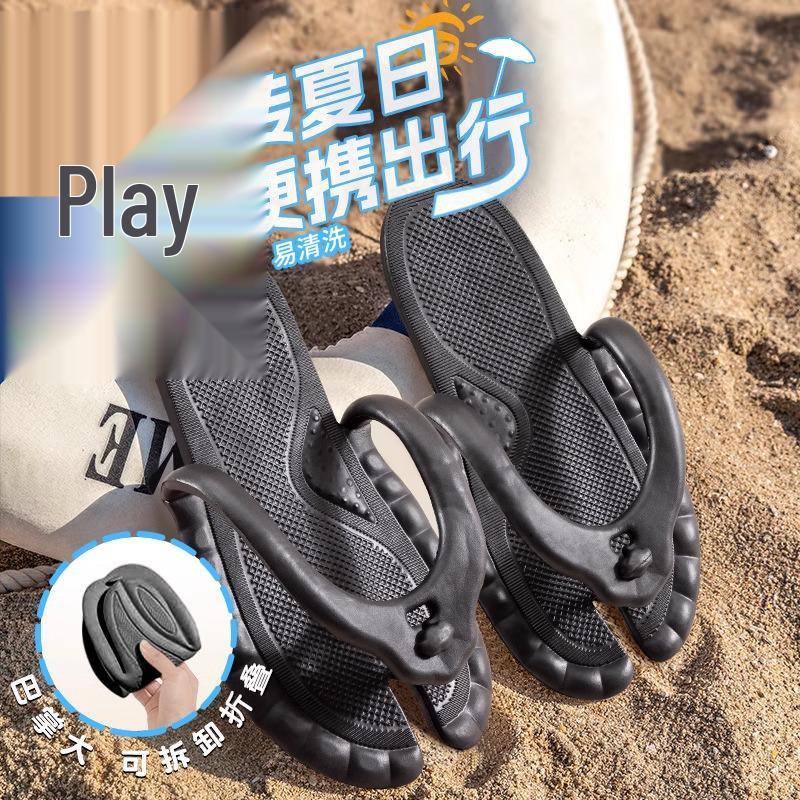 Portable Non-Slip Folding Travel Flip-Flops for Couples – Ideal for Beach, Hotel, and Influencer Use