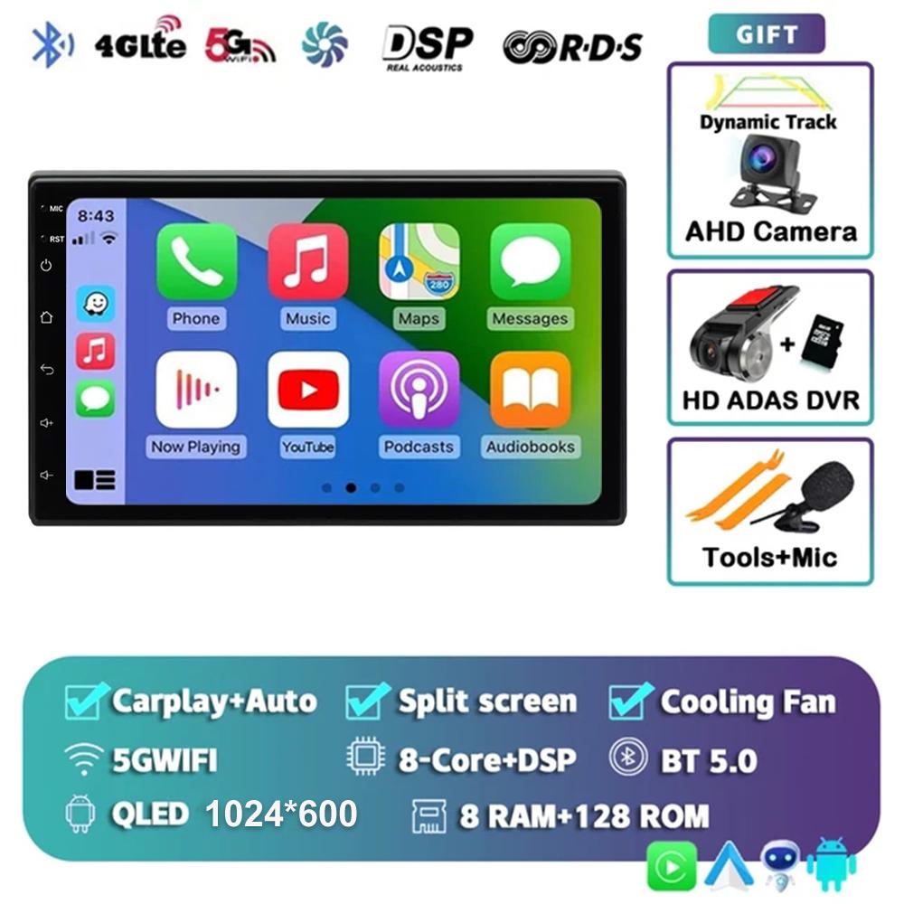 7 Inch 2 Din Android 13 Auto Car Radio Multimedia Video Universal Stereo Carplay GPS For Volkswagen Nissan Hyundai Kia Toyota