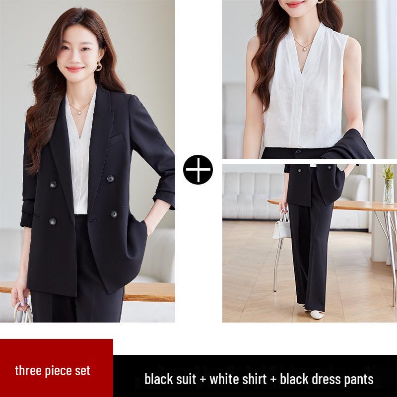 Korean Style Women's Casual Blazer Set - Autumn Fashion, Slimming Fit