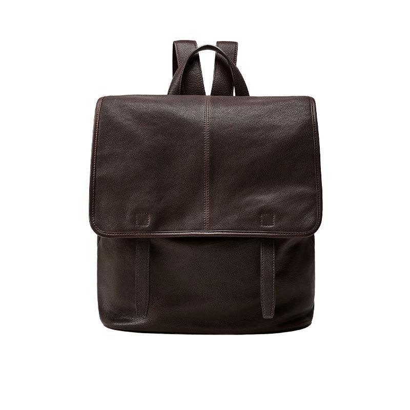 Lammfell Messenger Leder Rucksack Große Kapazität Arbeit Pendeln Freizeit Tasche Nische Retro Neu
