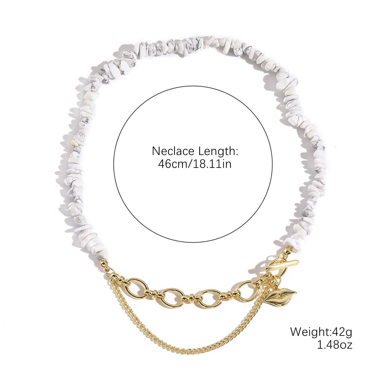 

Ожерелье для женщин, ожерелье в форме ювелирного изделия, женское простое модное ожерелье с нерегулярными цветными камнями, комплект ожерелья, элегантное ожерелье