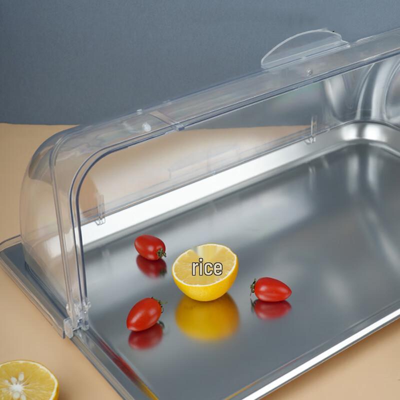 Pabei PC Przezroczysta Pokrywa na Żywność z Podwójną Klapką