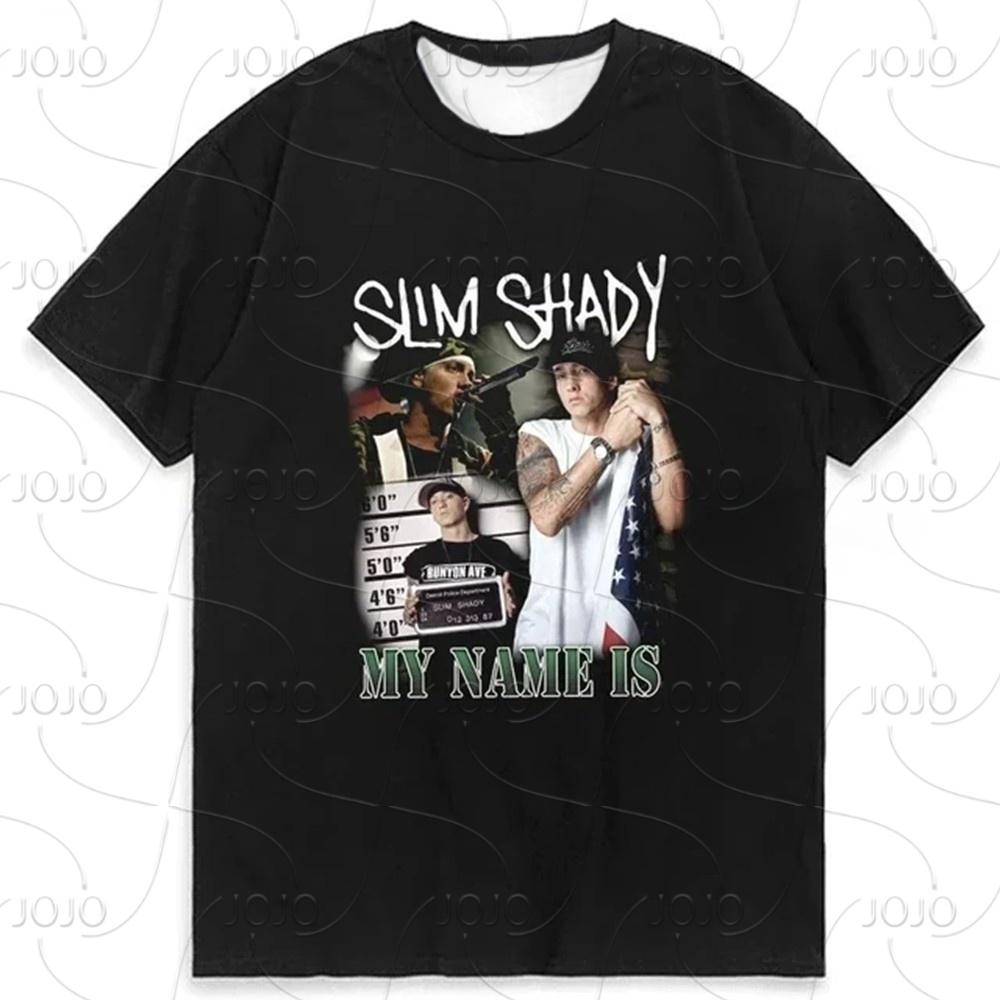 HARDCORE Rapper Eminem T Shirt Women Men Fashion T-shirts Hip Hop Tops Tees Loose Rock Camisetas Boy Tees Summer New Unisex