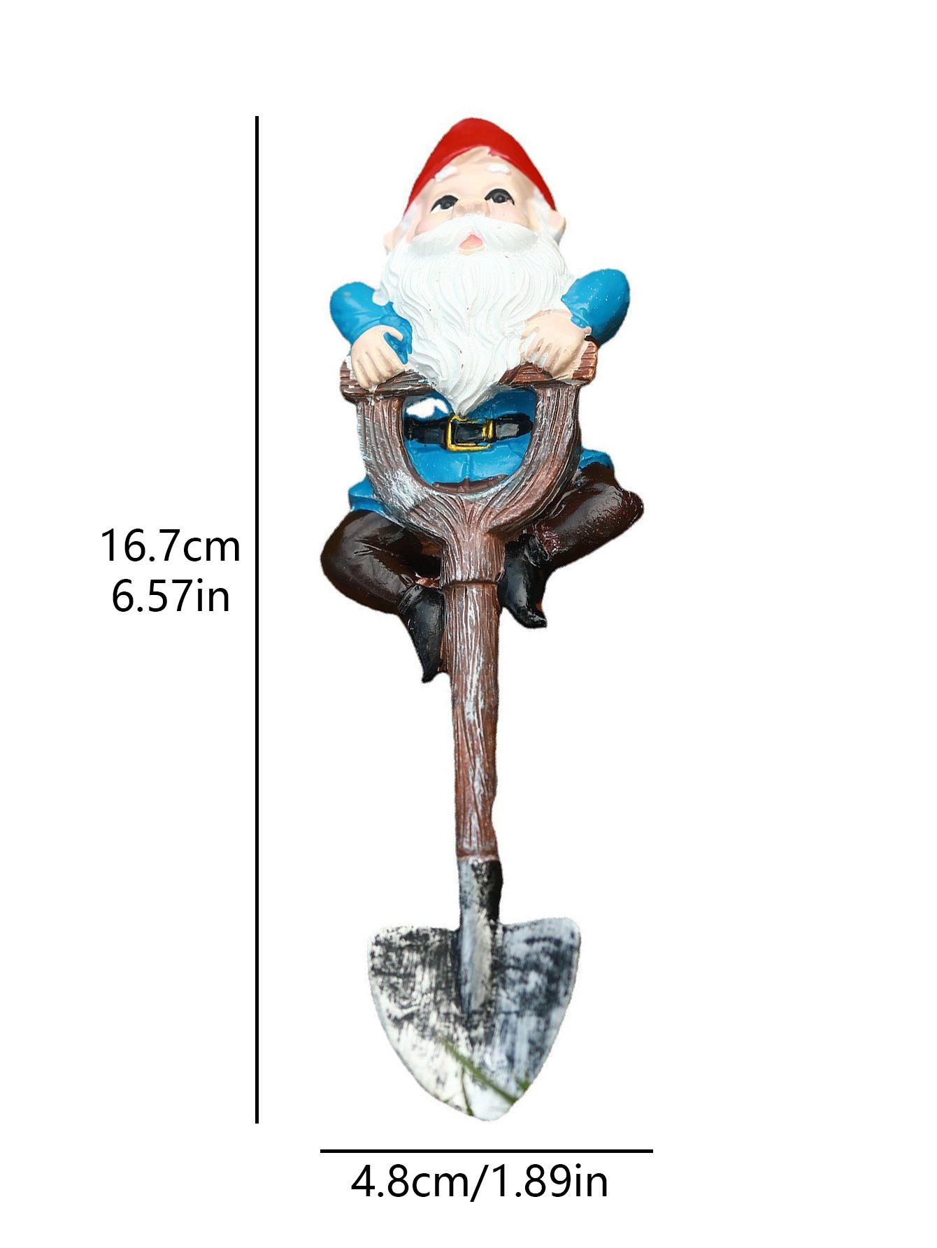 1pc Creative Frog Rabbit Turtle Gnome Shovel Outdoor Garden Bonsai Craft Decoration