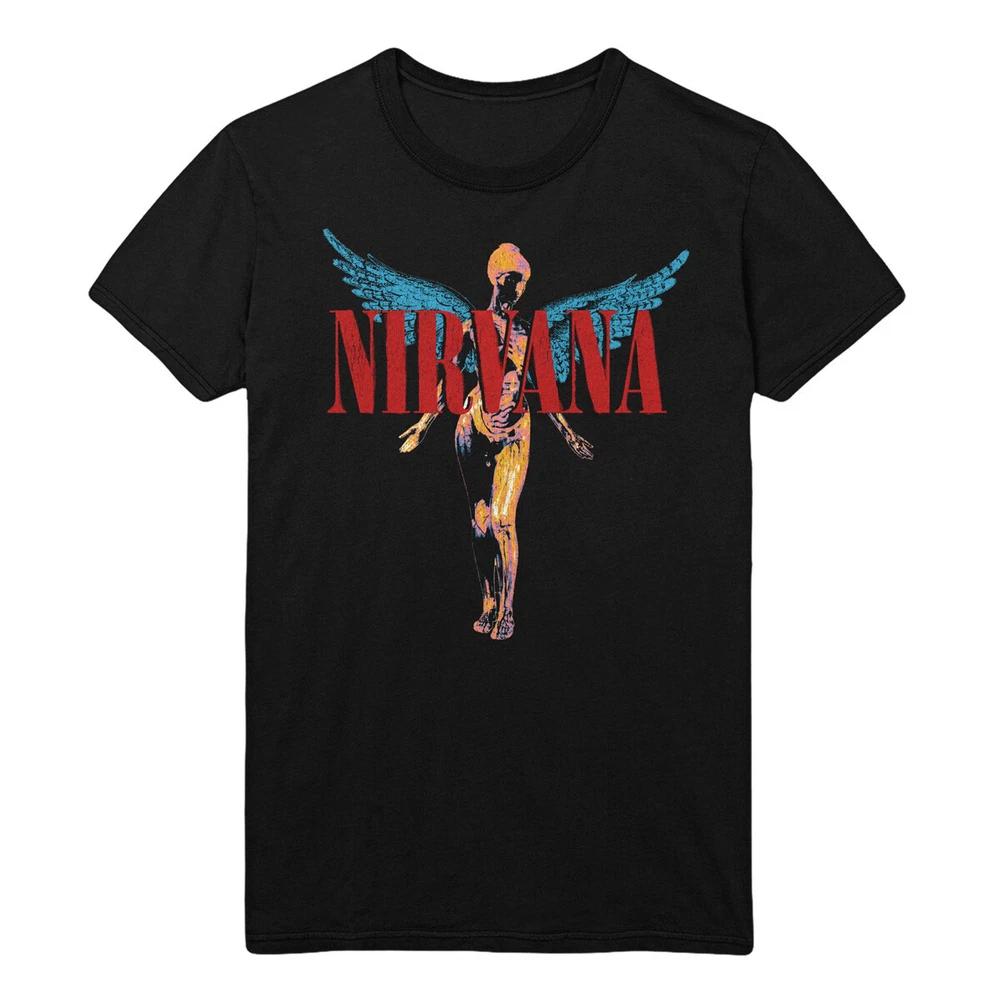 Nirvana TShirt Angelic In Utero Band Official Black New S