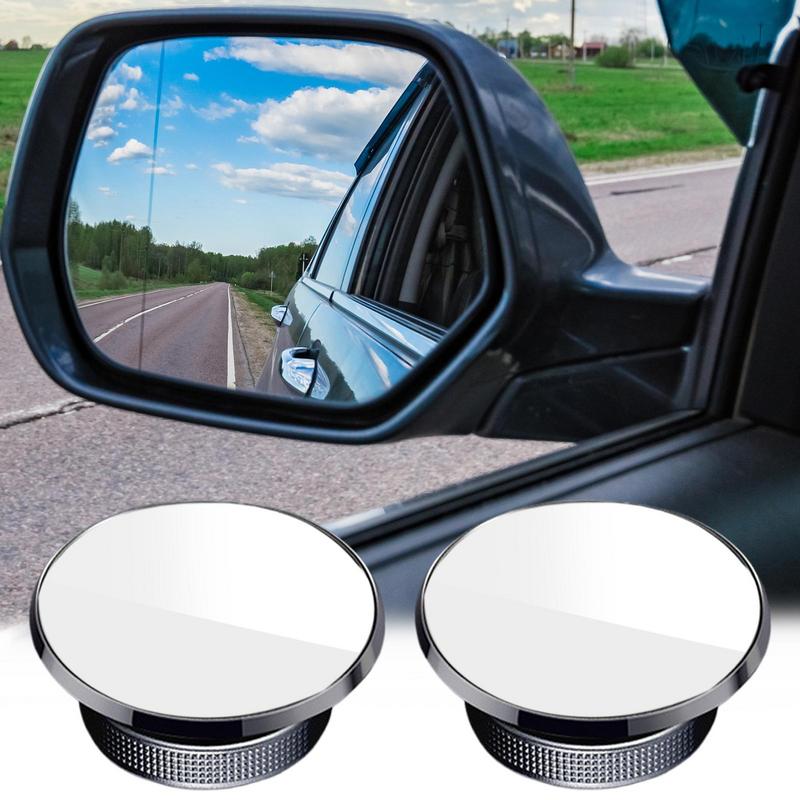 Convex Mirror Car 2 Pieces Wide Angle Side Rearview Mirror 360 Degree Adjustable Suction Cup Auxiliary Exterior Automotive