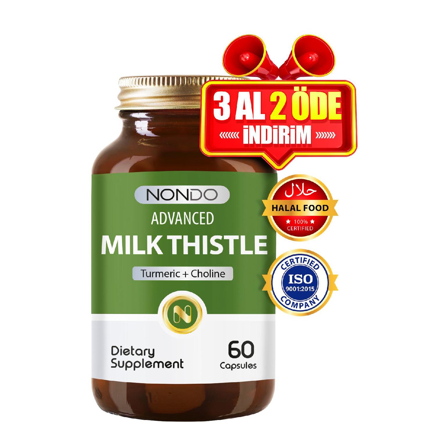 

Milk Thistle 60 Capsules (camel Spot Artichoke Slibin Choline Dandelion Turmeric Magnesium)