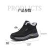 Red Dragonfly Men's High-Top Winter Sports Shoes - Warm, Thickened, Plus Velvet for Middle-aged and Older Men