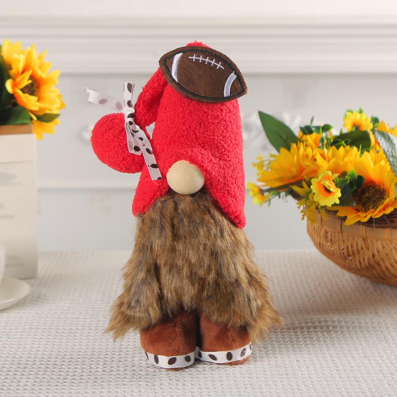 Baseball Football Style Faceless Doll Scene Decorative Dwarf Doll