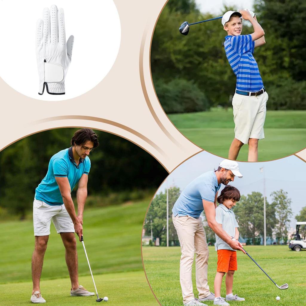 Golf Gloves Men Breathable Left Handed Golf Glove Padded Ergonomic Mitten Comfort Grip for Women Riding Motorcycle Tennis