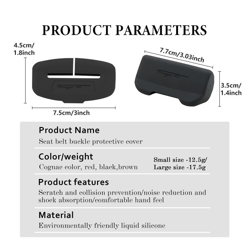 BSLJ6 Silicone Car Seat Belt Anti Scratch Protector Cover Accessories For KIA GT Sorento Stinger Spectra Ceed Picanto