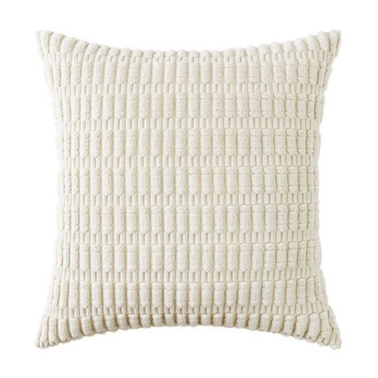 

Double-sided Solid Corduroy Pillow Sofa Cushion Lumbar Solid Color Chair Cushion Wheat Ears and Corn Kernels 45 * 45cm (excluding core) double-sided