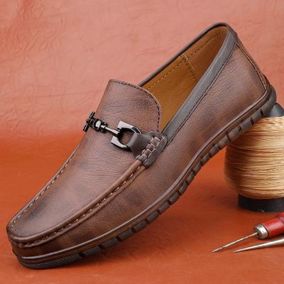 Mode Heren Echte Lederen Instappers Nieuwe Collectie Casual Schoenen Luxe Merk Zakelijke Mannen Instappers Antislip Heren Rijden Plat