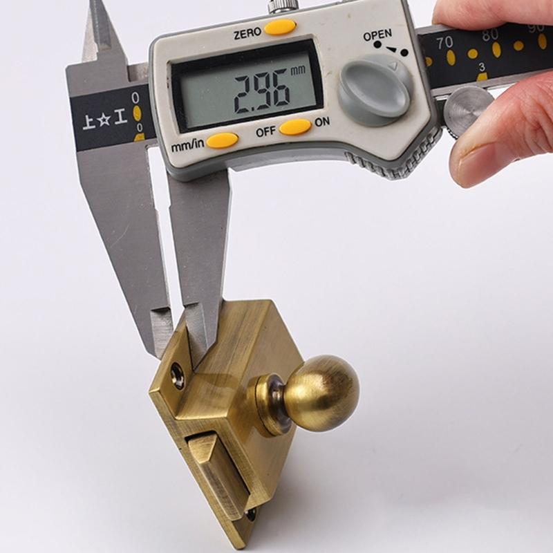 Metal Cabinet Fastener Lock with Receiver Plate for Drawer Fronts, Mounted Cupboard Hardware for Either Opening