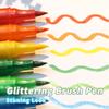 24/48/72/96 Colors Double-Ended Glitter Pens Quickly Dry Watercolor Pen  Drawing Painting