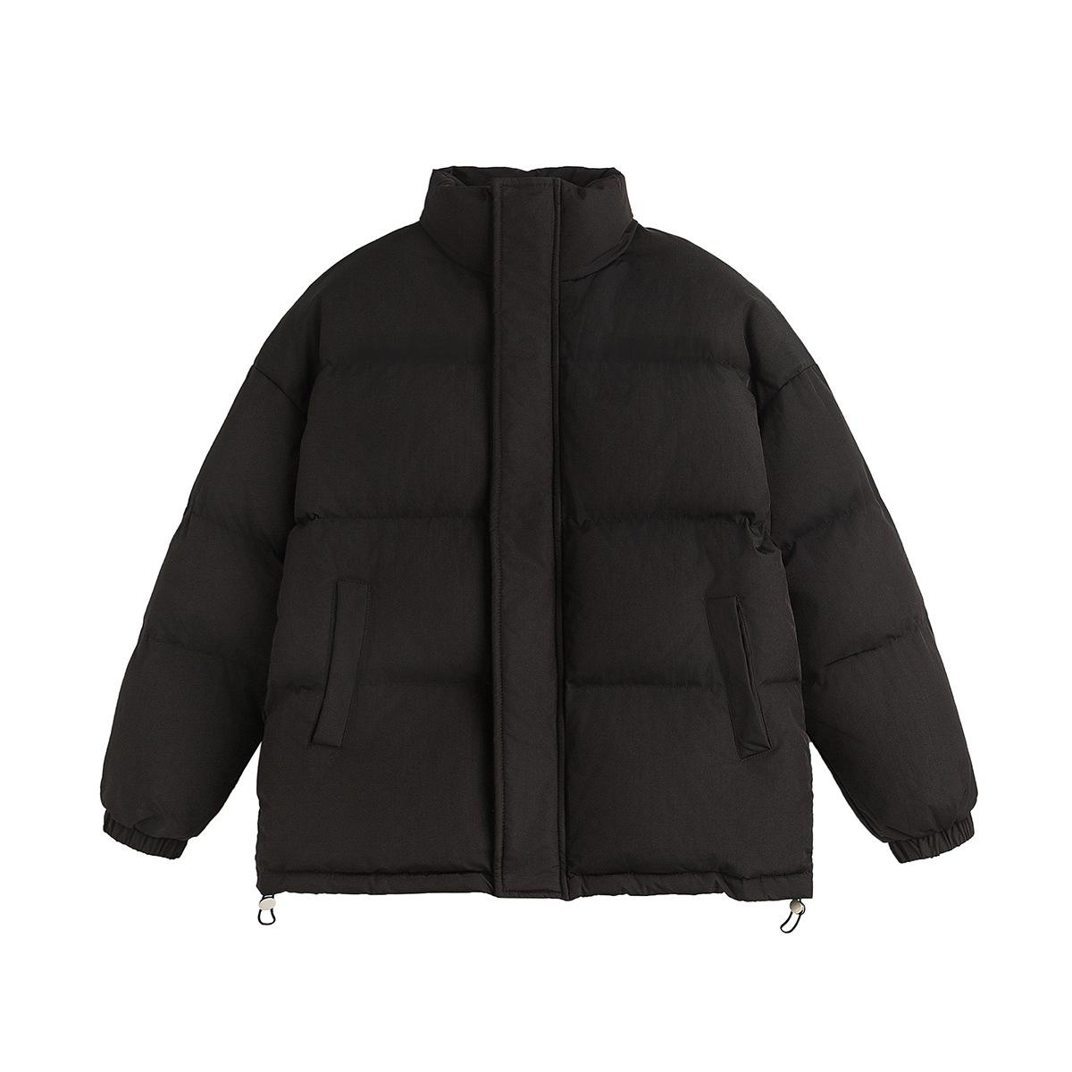 New Men s and Women s Same Solid-color Loose Large-size Cotton-padded Clothes, Solid-color Winter Warm Cotton-padded Clothes 5XL