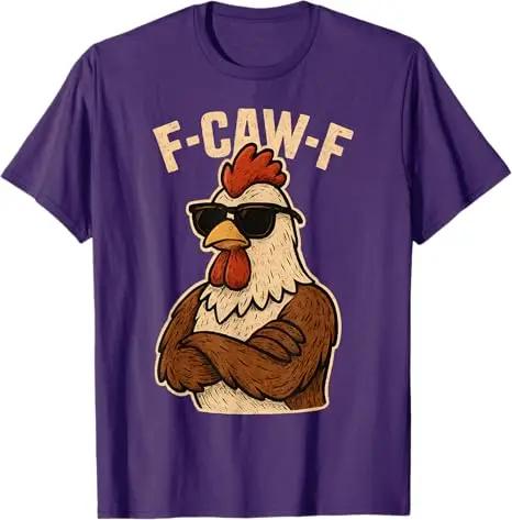 Funny Rooster Sunglasses Graphic Tee Breathable Cotton Round Neck TShirt Unisex Trip Shirt S