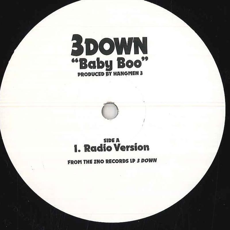

12inch Record 3 DOWN - Baby Boo 3D0024 NONE Rap & Hip-Hop/R&B Used