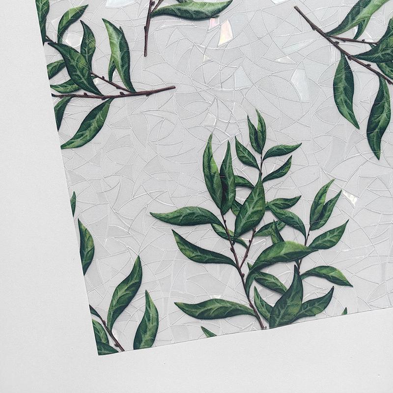 Colorful Rainbow Bird Pattern Prismatic Window Film Reusable No-Adhesive Static Cling Rainbow Sun Catcher Decal For Home Decor