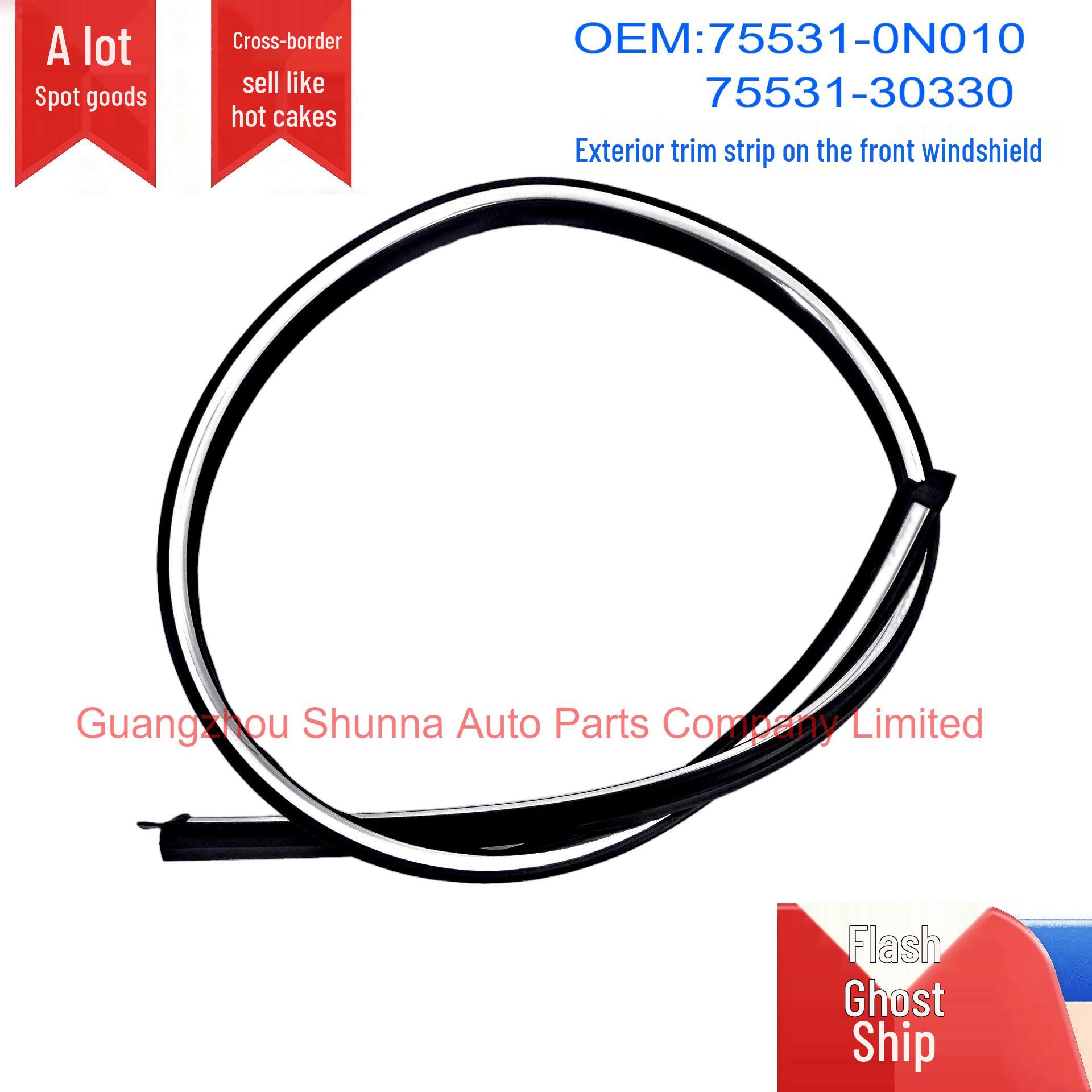 Toyota 05 Crown Front Windshield Outer Rubber Trim 75531-0N010/30330 Car Seal Strip