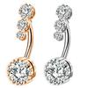 Crystal Navel Ring  Barbell Drop Dangle Body Piercing   Nombril Ombligo Belly Button Rings Men Women Body Jewelry