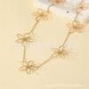 Small Flower Necklace Bracelet Jewelry Sweater Chain Flower Pendant