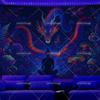 Blacklight Tapestry Dragon Glow In The Dark UV Reactive Zen Meditation Neon Tapestrys Aesthetic Fire Fluorescent Tapestries