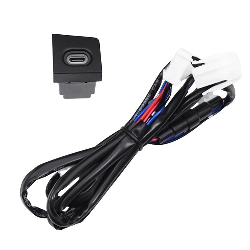 Car TYPE-C PD Fast Socket Phone Charging Outlet Power Adapter For VW Magotan B6 2007-2011