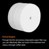 Uxcell Round Paper Coffee Filters with Holes, 3.74" OD, for Espresso Makers, Cafes, and Offices, Pack of 400, White