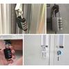 1Pcs New with Key Combination Padlock Dormitory Cabinet 4 Digits Password Lock Zinc Alloy Luggage Padlock